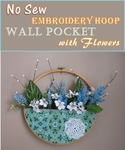Haz una guirnalda de bolsillo de pared sin costuras con flores