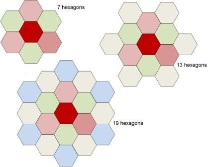 Bloque de mosaico de piezas hexagonales a mano: cinco pasos sencillos