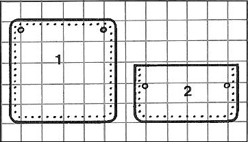 Figura 3: Cada cuadrado = 1 pulgada