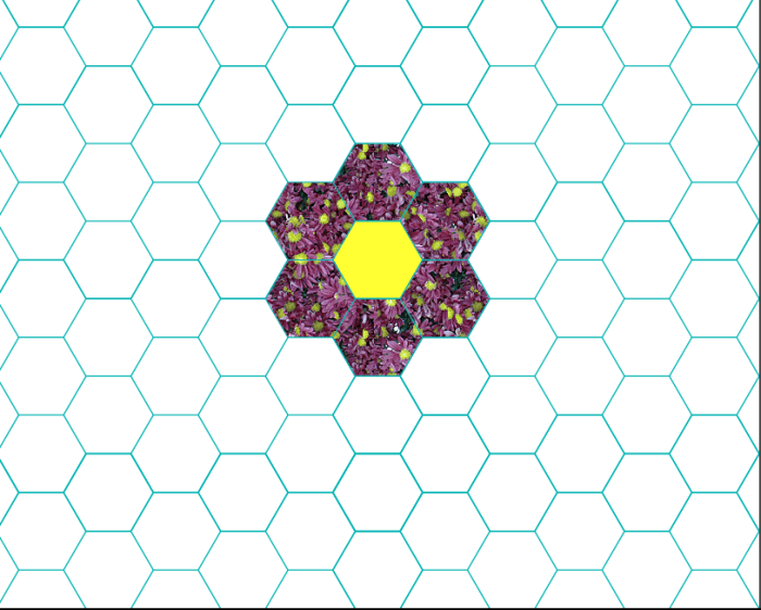 lapptäcke-täcke-mönster-hexagoner