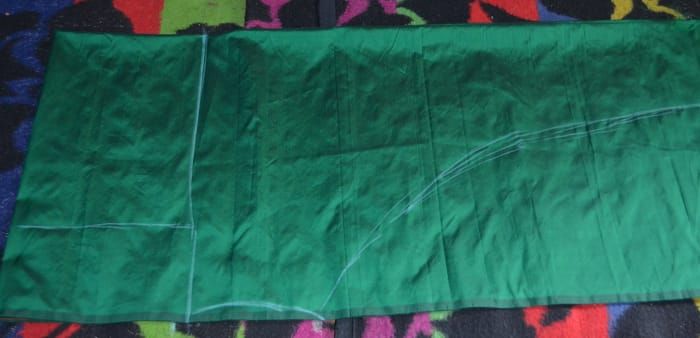 Kako napraviti uzorak kišobrana Anarkali Churidar: rezanje i šivanje