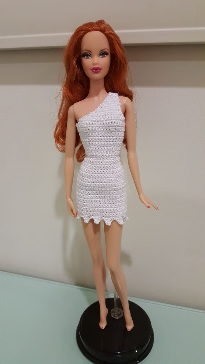 Barbie Wilma-Flintstone-Inspired Bodycon Dress (Brezplačen vzorec kvačkanja)