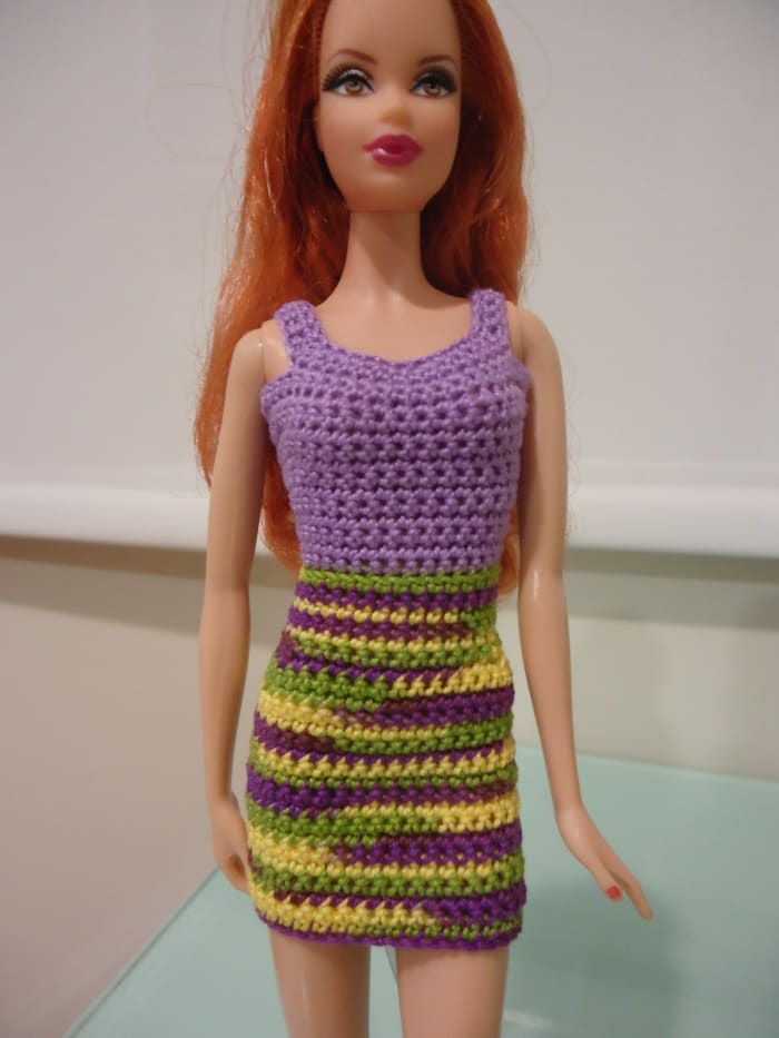 Vestido de tubo simple de Barbie
